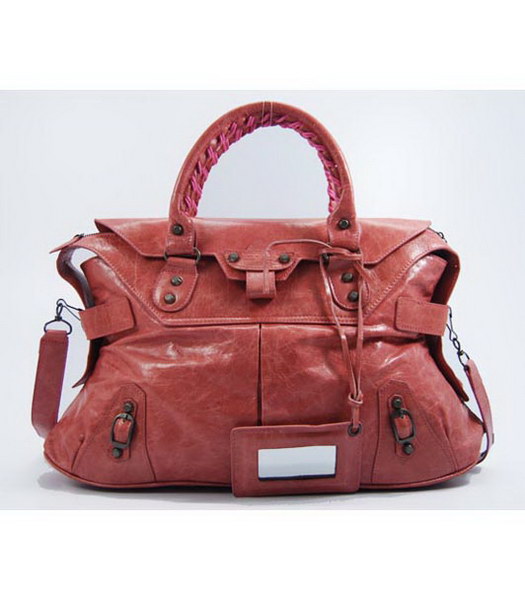 Balenciaga Grande City Bag in pelle rosa